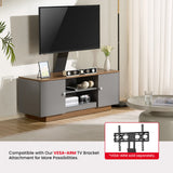 TTAP Venice 120cm Wide Walnut and Grey TV Stand