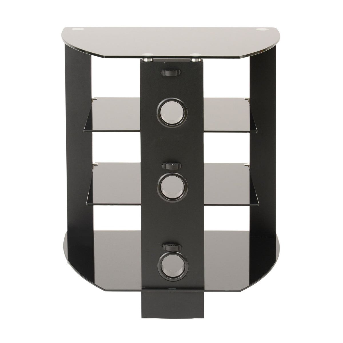 TTAP Vision 4 Shelf Hi-Fi Stand in Black with Black Glass (TVS1013)