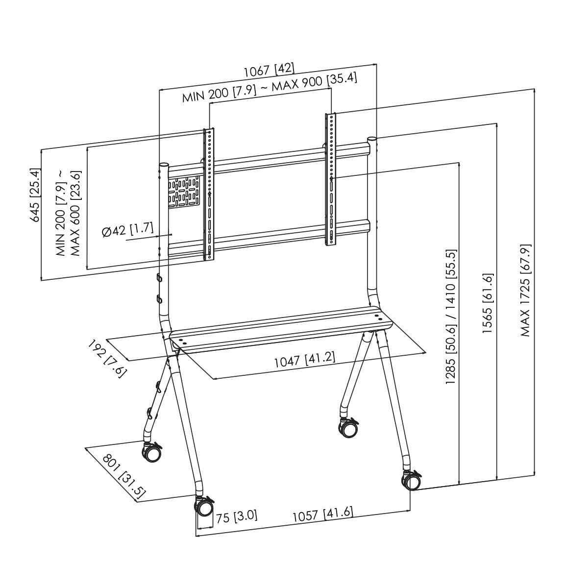 Vogels ESSENTIAL T1011 Display trolley