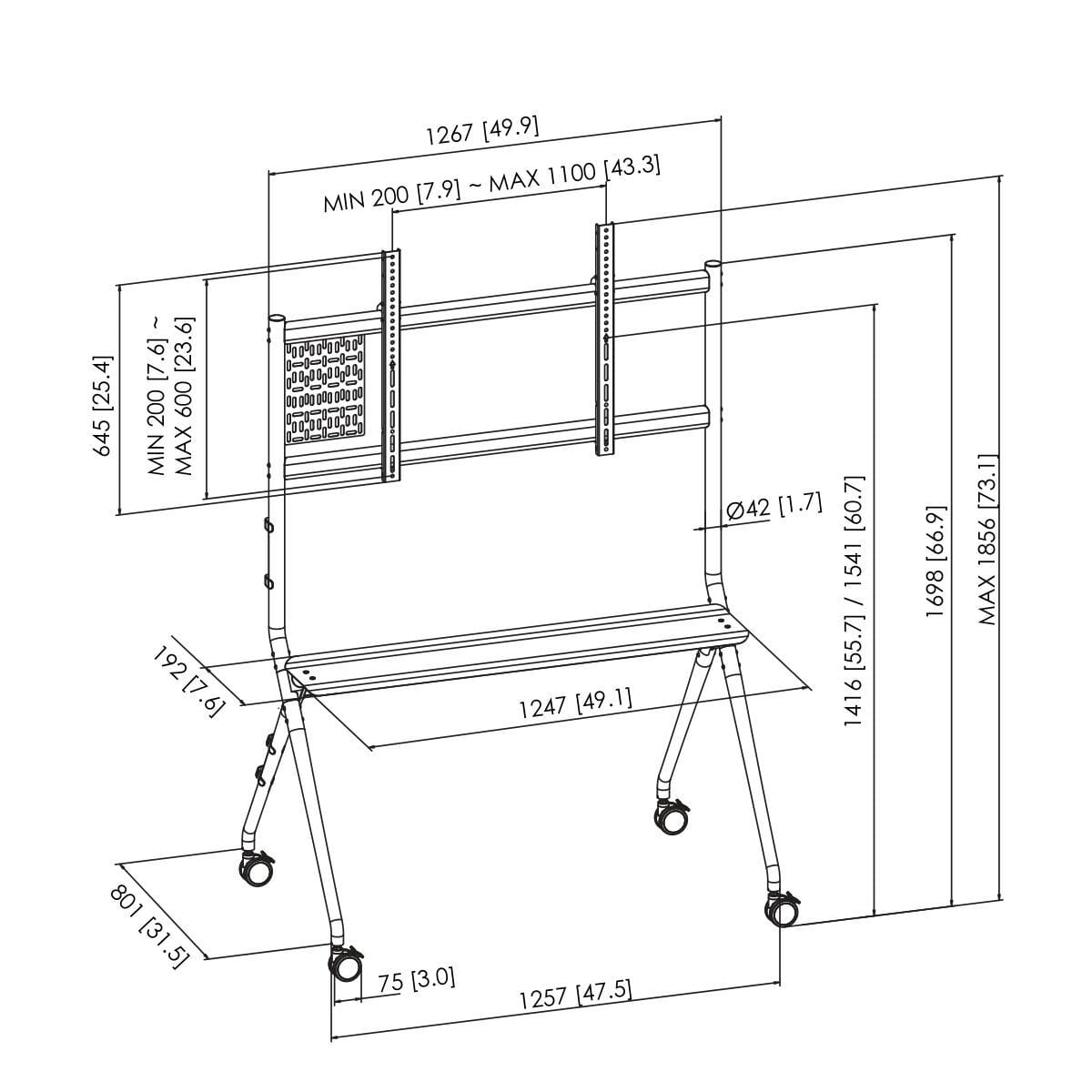 Vogels ESSENTIAL T1021 Display trolley
