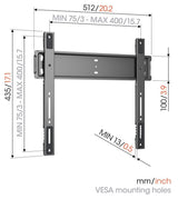 Vogels Elite TVM 5505 TV (32-77") Black Fixed TV Wall Bracket