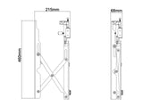 Multibrackets PUSH0513 Recessed Push to Release TV Wall Bracket