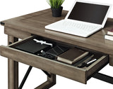 Dorel Home Wildwood Range Desk in Rustic Grey