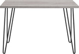 Dorel Home Owen Range Retro Desk in Grey Oak