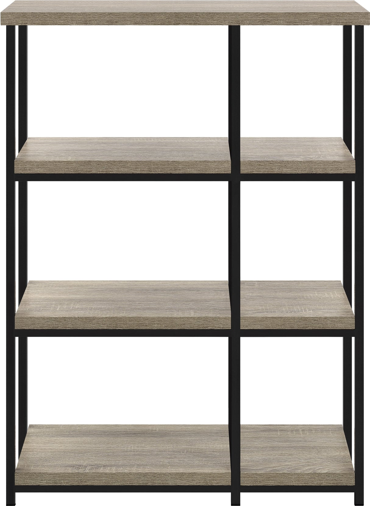 Dorel Home Elmwood Range Bookcase in Distressed Grey Oak