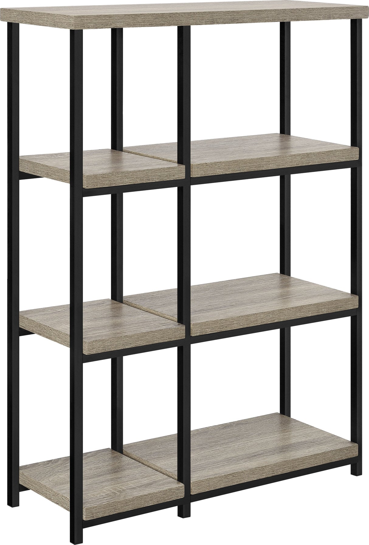 Dorel Home Elmwood Range Bookcase in Distressed Grey Oak