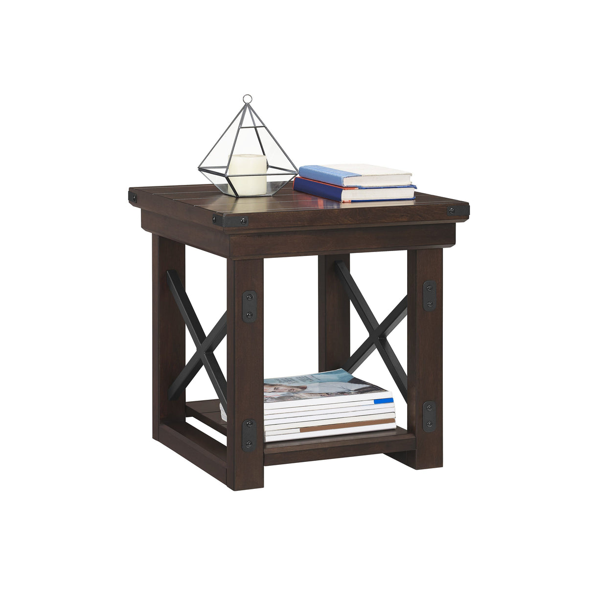 Dorel Home Wildwood Range End Table in Espresso