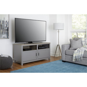 Dorel Home Carver Range TV Cabinet in Weathered Oak and Grey