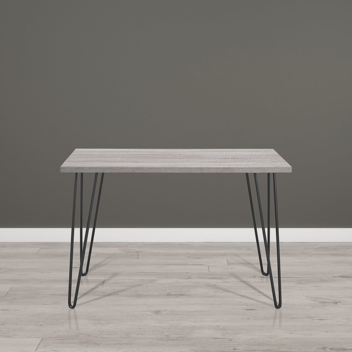 Dorel Home Owen Range Retro Desk in Grey Oak