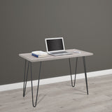 Dorel Home Owen Range Retro Desk in Grey Oak