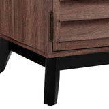 Dorel Home Vaughn Range Wine Cabinet in Walnut