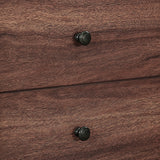 Dorel Home Vaughn Range Wine Cabinet in Walnut