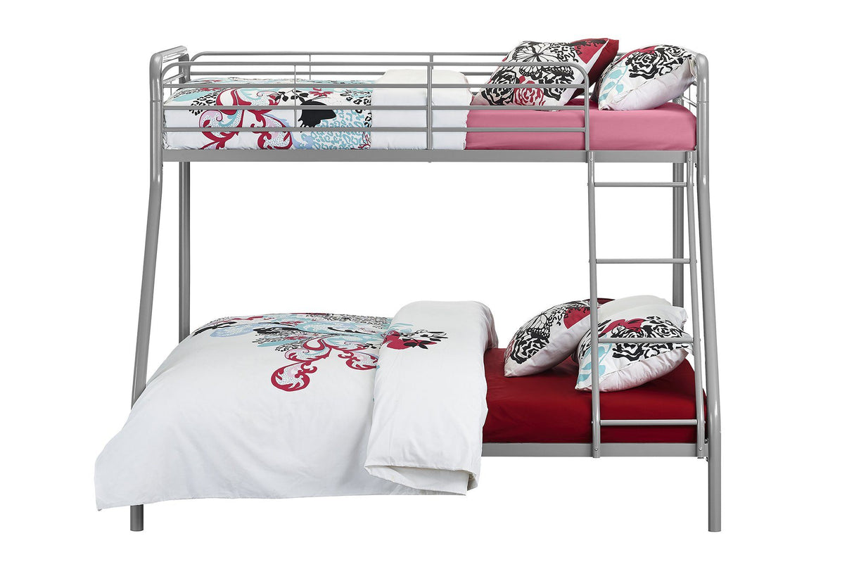 Dorel Home Single over Double Bunk Bed in Grey