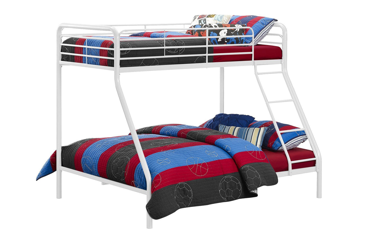 Dorel Home Single over Double Bunk Bed in White