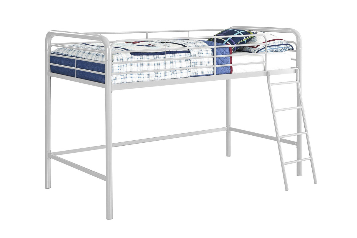Dorel Home Single Midsleeper Bunk Bed in White