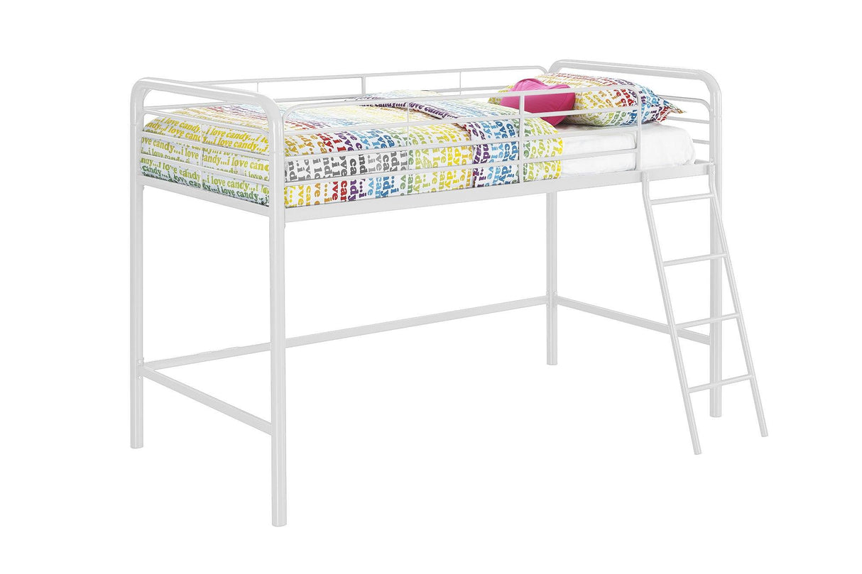 Dorel Home Single Midsleeper Bunk Bed in White