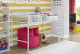 Dorel Home Single Midsleeper Bunk Bed in White