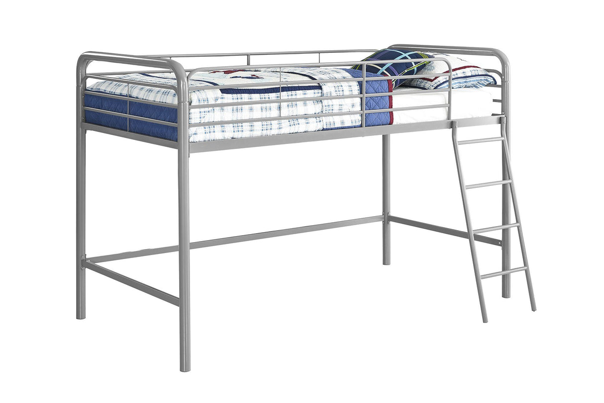 Dorel Home Single Midsleeper Bunk Bed in Grey