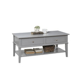 Dorel Home Franklin Range Coffee Table in Grey