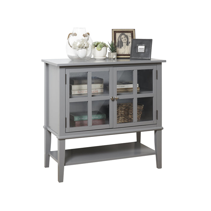 Dorel Home Franklin Range Storage Cabinet in Grey