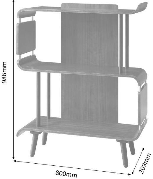 Jual San Francisco PC611 Oak Bookcase