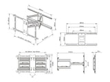Multibrackets M VESA Dual Flexarm Outdoor TV Bracket