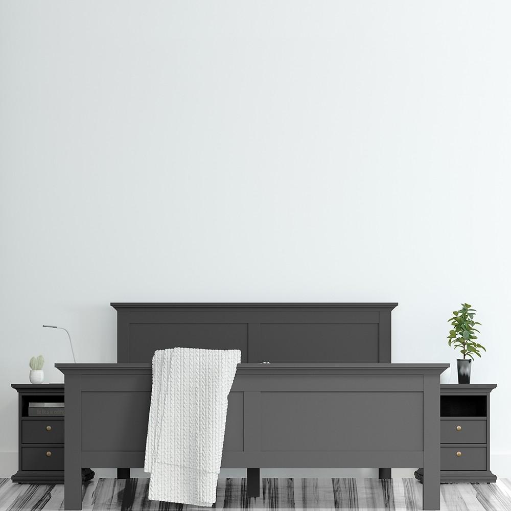 Furniture To Go Paris Bedside Cabinet in Matt Grey (70170302IGIG)