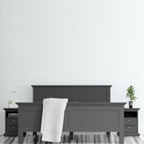 Furniture To Go Paris Bedside Cabinet in Matt Grey (70170302IGIG)
