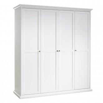 Furniture To Go Paris 4 Door Wardrobe in White (7017535449)