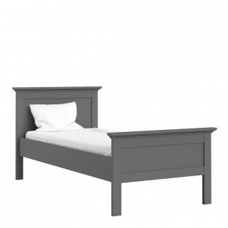 Furniture To Go Paris Single Bed in Matt Grey (70177801IG)