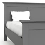 Furniture To Go Paris Double Bed in Matt Grey (70177802IG)