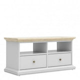 Furniture To Go Paris TV Stand in Oak and White (7017781249AK)