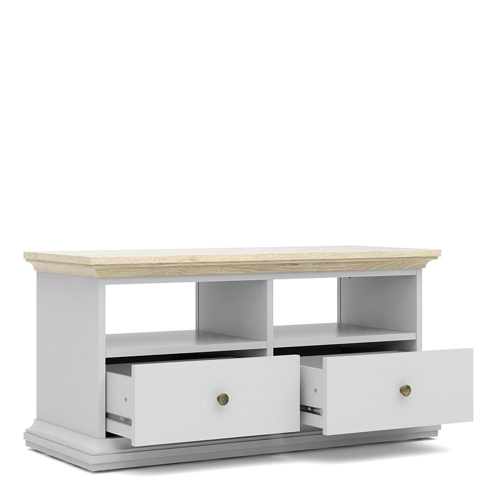 Furniture To Go Paris TV Stand in Oak and White (7017781249AK)