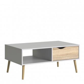 Furniture To Go Oslo Coffee Table in White and Oak (7047538449AK)