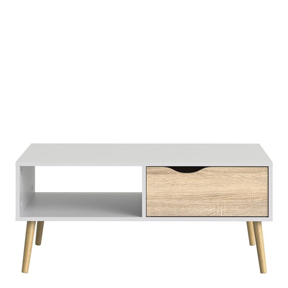 Furniture To Go Oslo Coffee Table in White and Oak (7047538449AK)