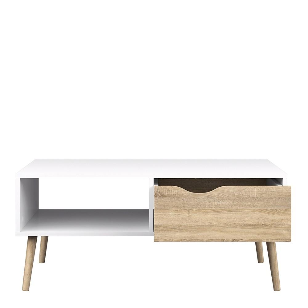 Furniture To Go Oslo Coffee Table in White and Oak (7047538449AK)