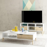 Furniture To Go Oslo Coffee Table in White and Oak (7047538449AK)