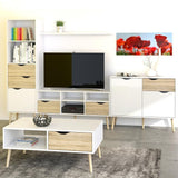 Furniture To Go Oslo Coffee Table in White and Oak (7047538449AK)