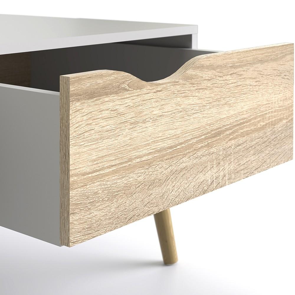 Furniture To Go Oslo Coffee Table in White and Oak (7047538449AK)