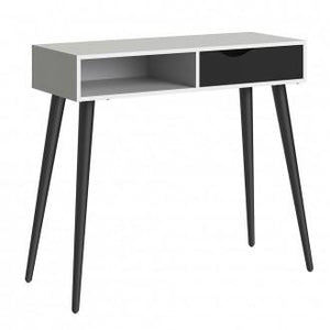 Furniture To Go Oslo Console Table in White and Black (7047538849GM)