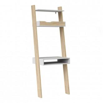 Furniture To Go Oslo Leaning Desk in White and Oak (7047538949AK)