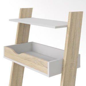 Furniture To Go Oslo Leaning Desk in White and Oak (7047538949AK)