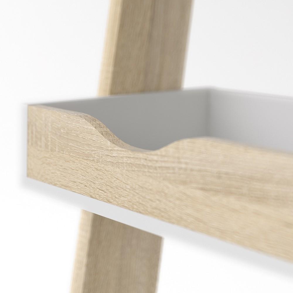 Furniture To Go Oslo Leaning Desk in White and Oak (7047538949AK)