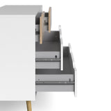 Furniture To Go Oslo 4-Drawer Chest in White and Oak (7047539549AK)