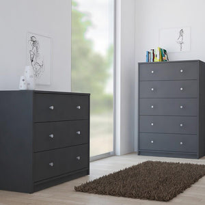 Furniture To Go May 3-Drawer Chest in Grey (70870332CN)