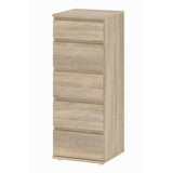 Furniture To Go Nova 5 Drawer Narrow Chest in Oak (70971096AK)