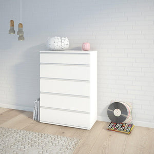Furniture To Go Nova 5 Drawer Chest in White (7097120049)