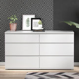 Furniture To Go Nova 6 Drawer Chest (3+3) in White (709712524949)