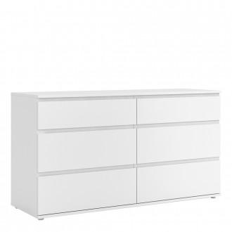 Furniture To Go Nova 6 Drawer Chest (3+3) in White (709712524949)