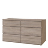 Furniture To Go Nova 6 Drawer Chest (3+3) in Truffle Oak (70971252CJCJ)